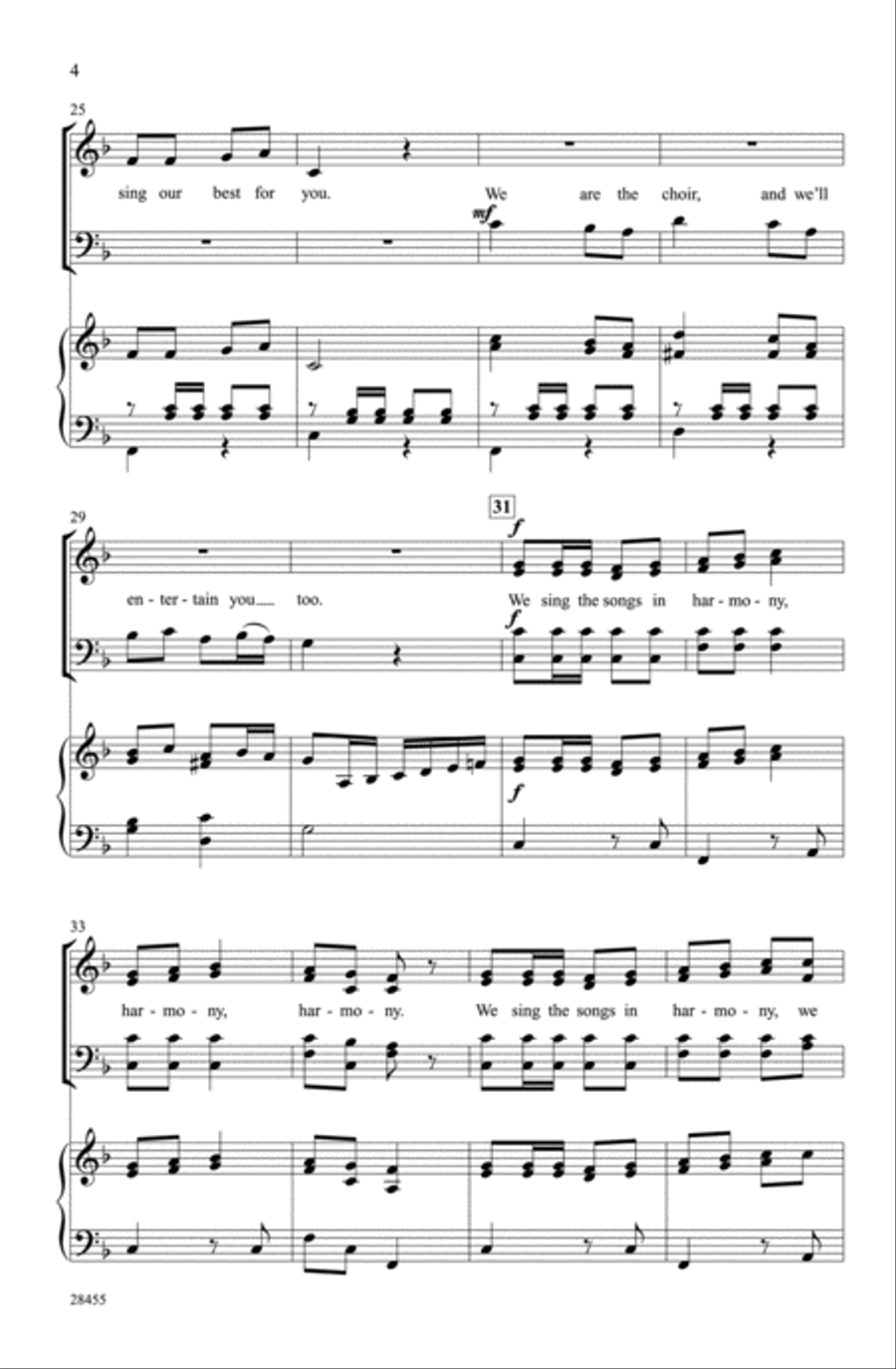 We Are the Choir 4-Part scores gallery preview page 3