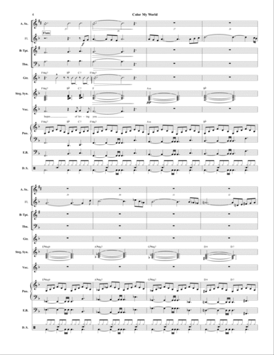 Colour My World Jazz Ensemble scores gallery preview page 5