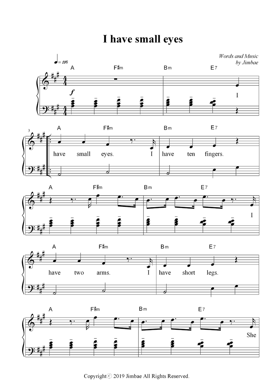 How s the weather Nursery Rhymes for Easy Piano Voice