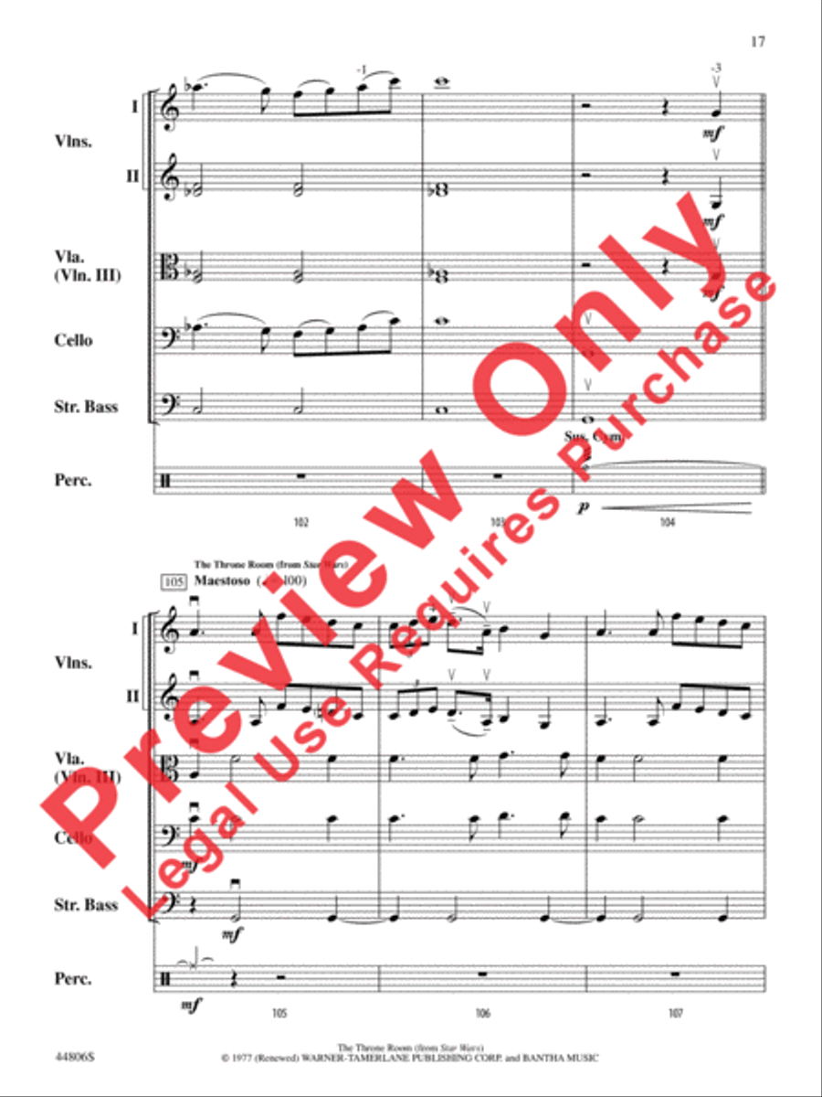 Star Wars Heroes Star Wars Heroes String Orchestra scores gallery preview page 18