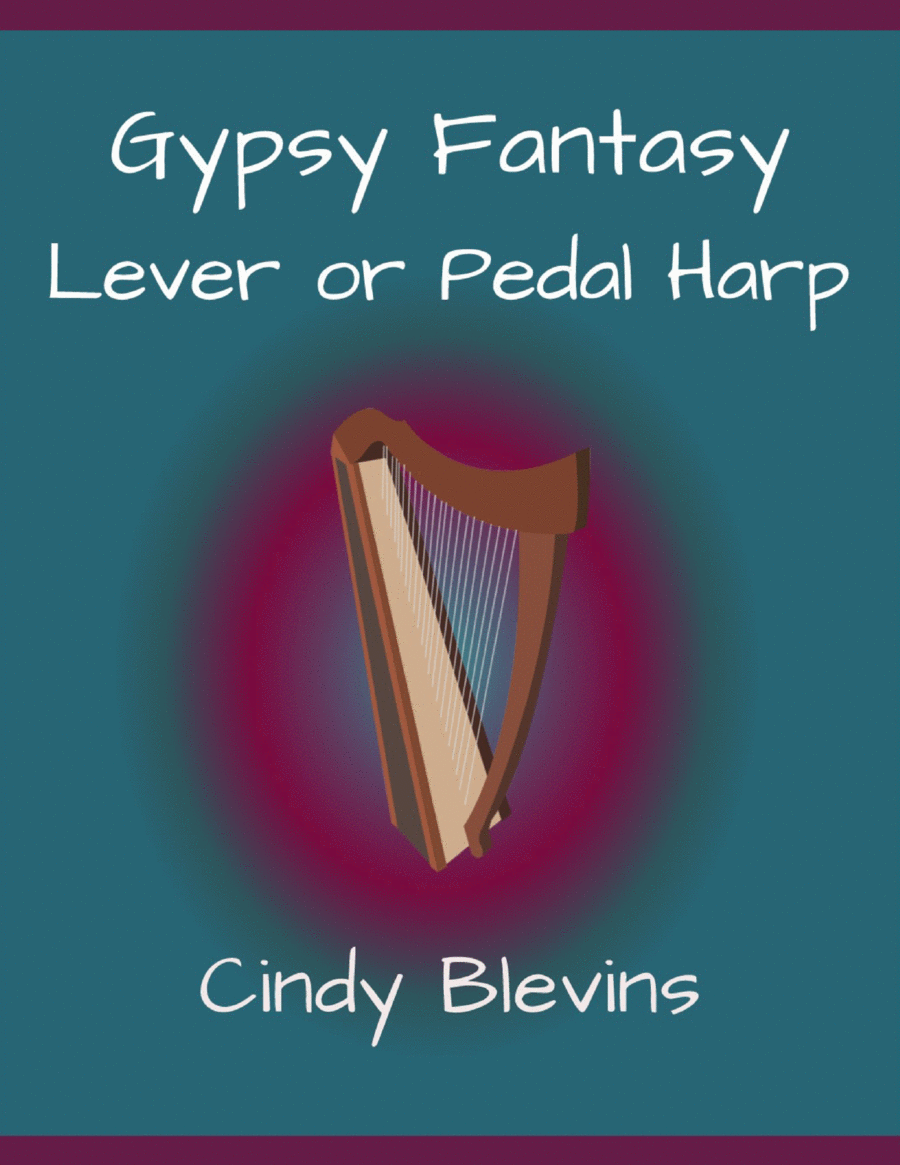 Gypsy Fantasy, original solo for Lever or Pedal Harp Pedal Harp scores gallery preview page 1