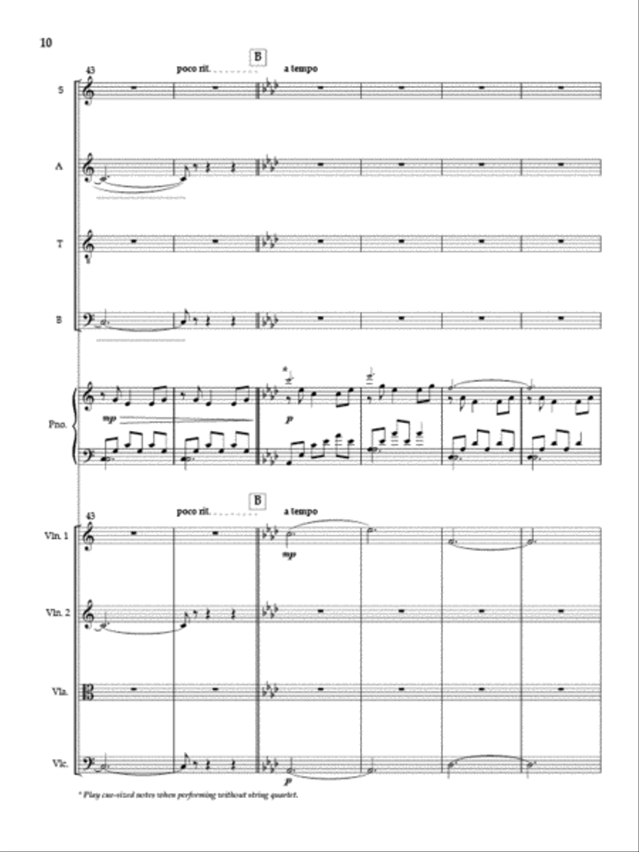Ecce Novum (Full Score and Instrumental Parts) Divisi scores gallery preview page 9