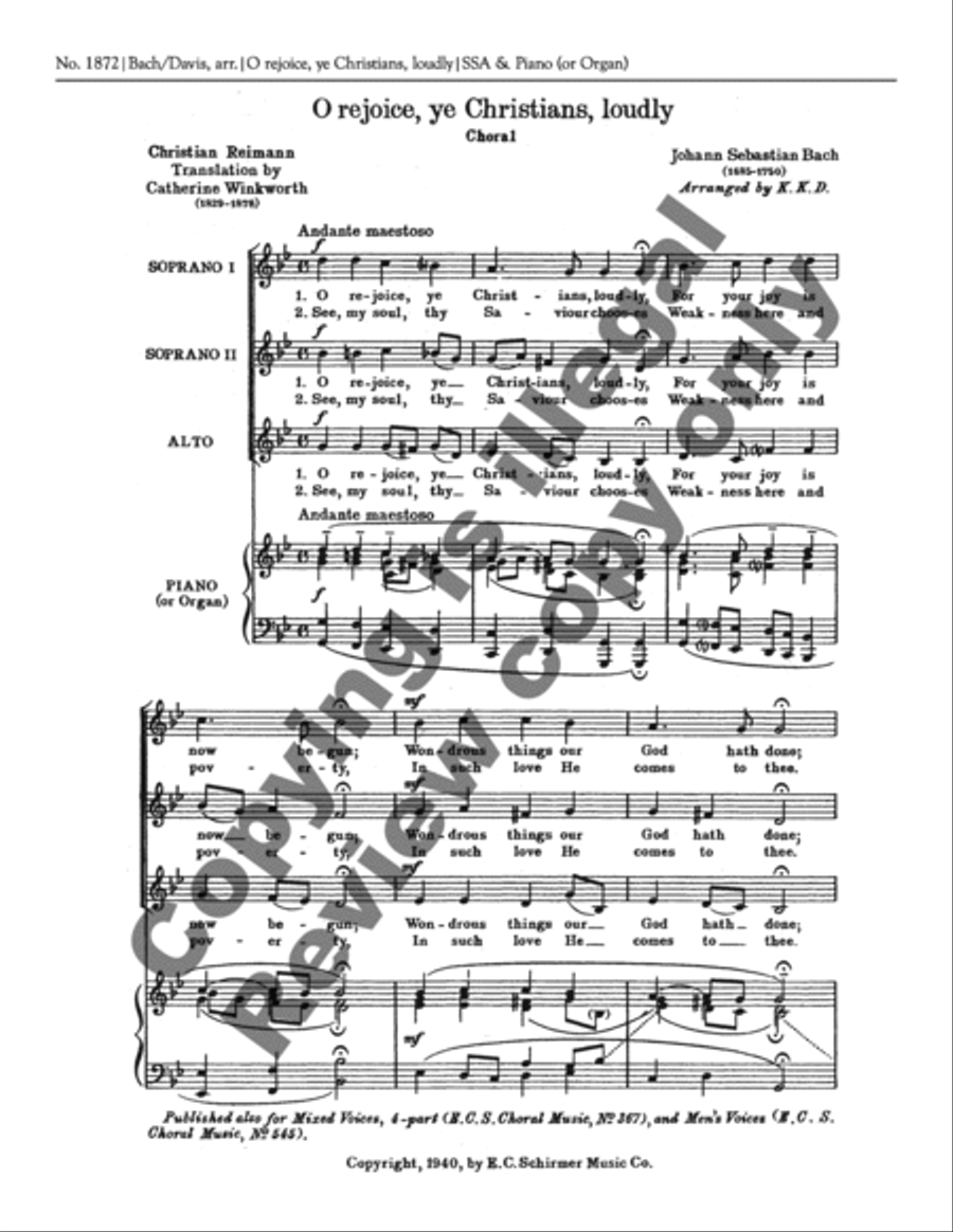 <br>Sheet music extract