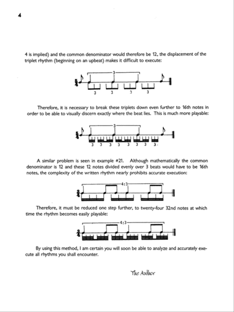 Polyrhythmic Studies for Snare Drum