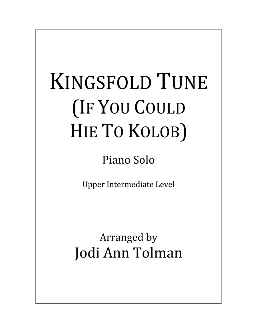 Kingsfold Tune, (If You Could Hie to Kolob), Piano Solo Piano Solo scores gallery preview page 1