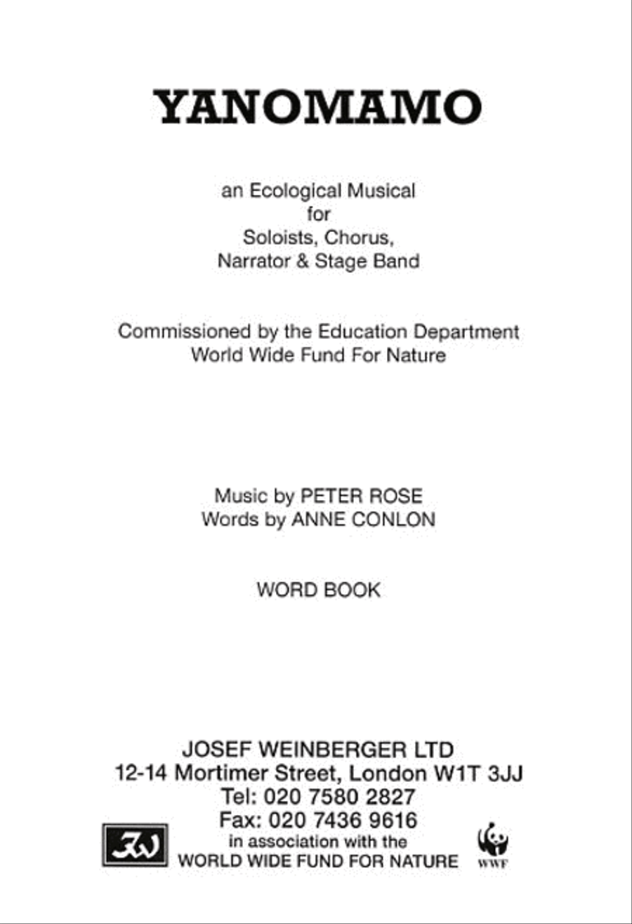 Yanomamo Yanomamo Choir scores gallery preview page 1