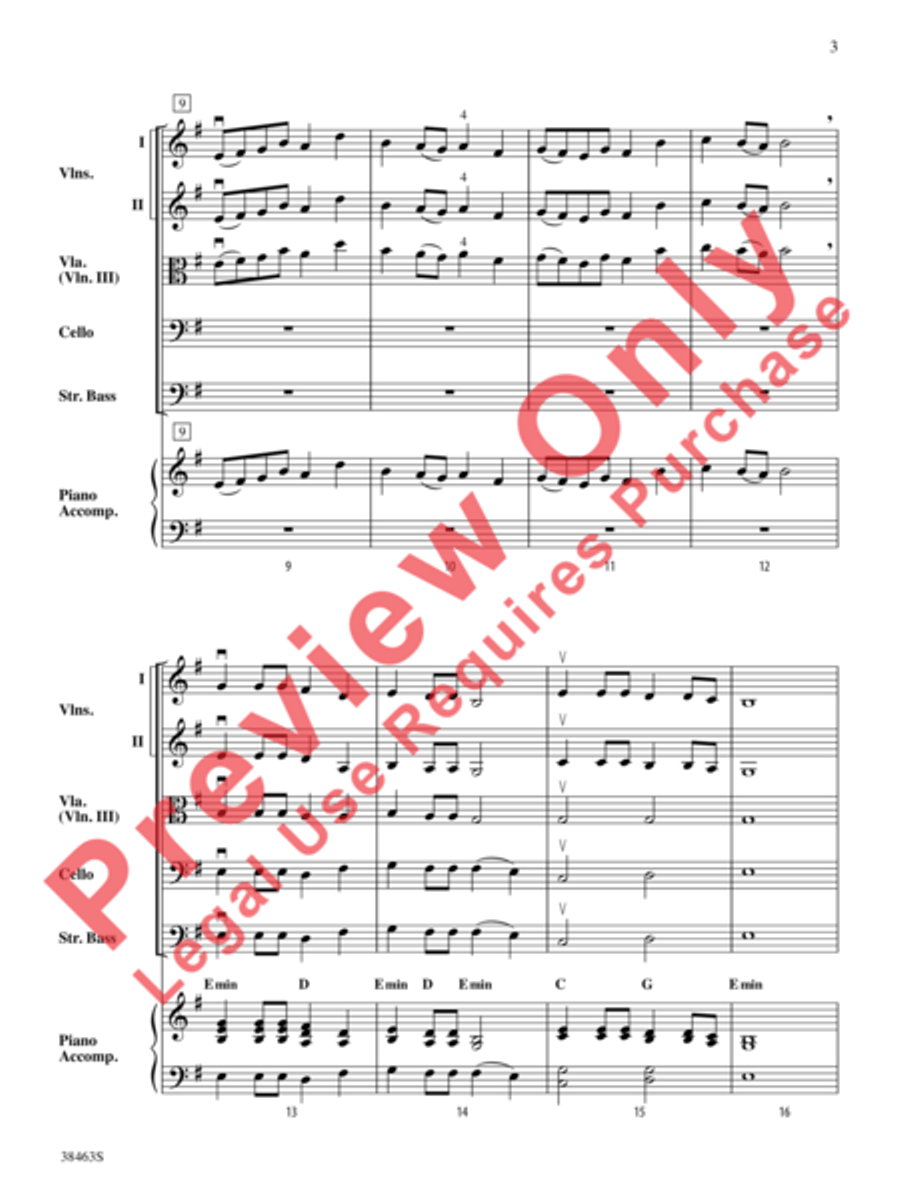 Two Modal Episodes String Orchestra scores gallery preview page 4