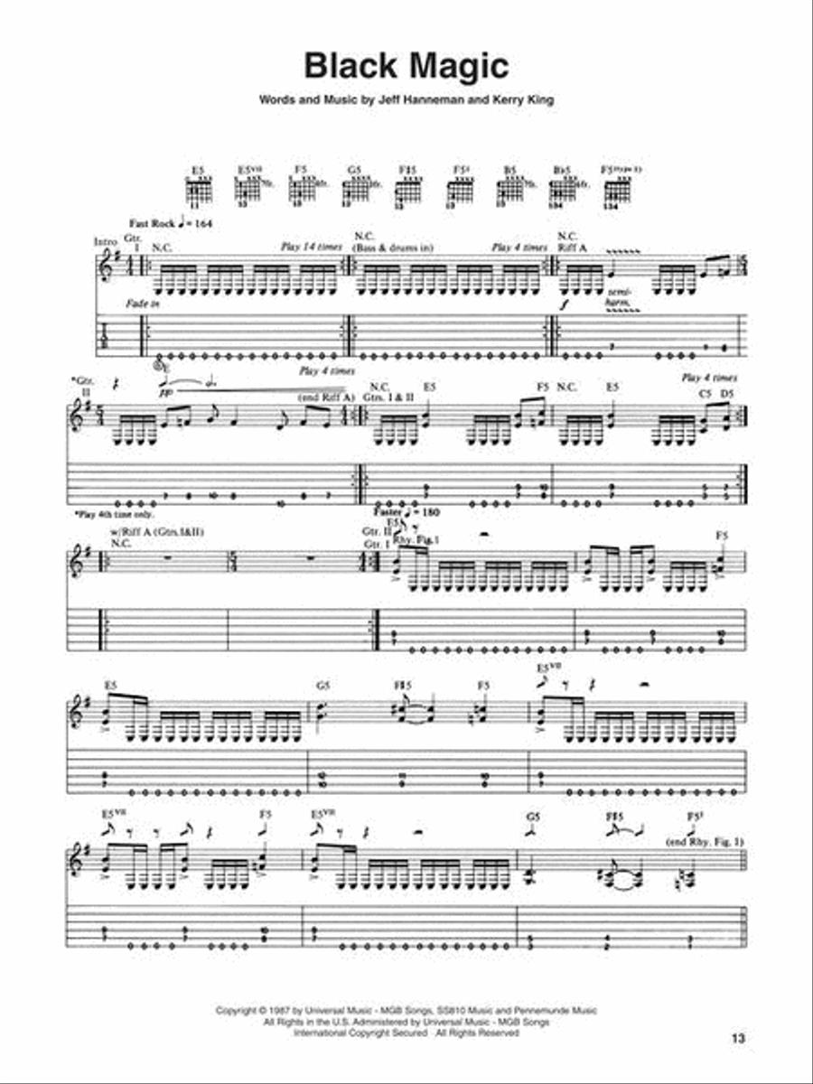 Slayer – Guitar Collection Electric Guitar scores gallery preview page 5