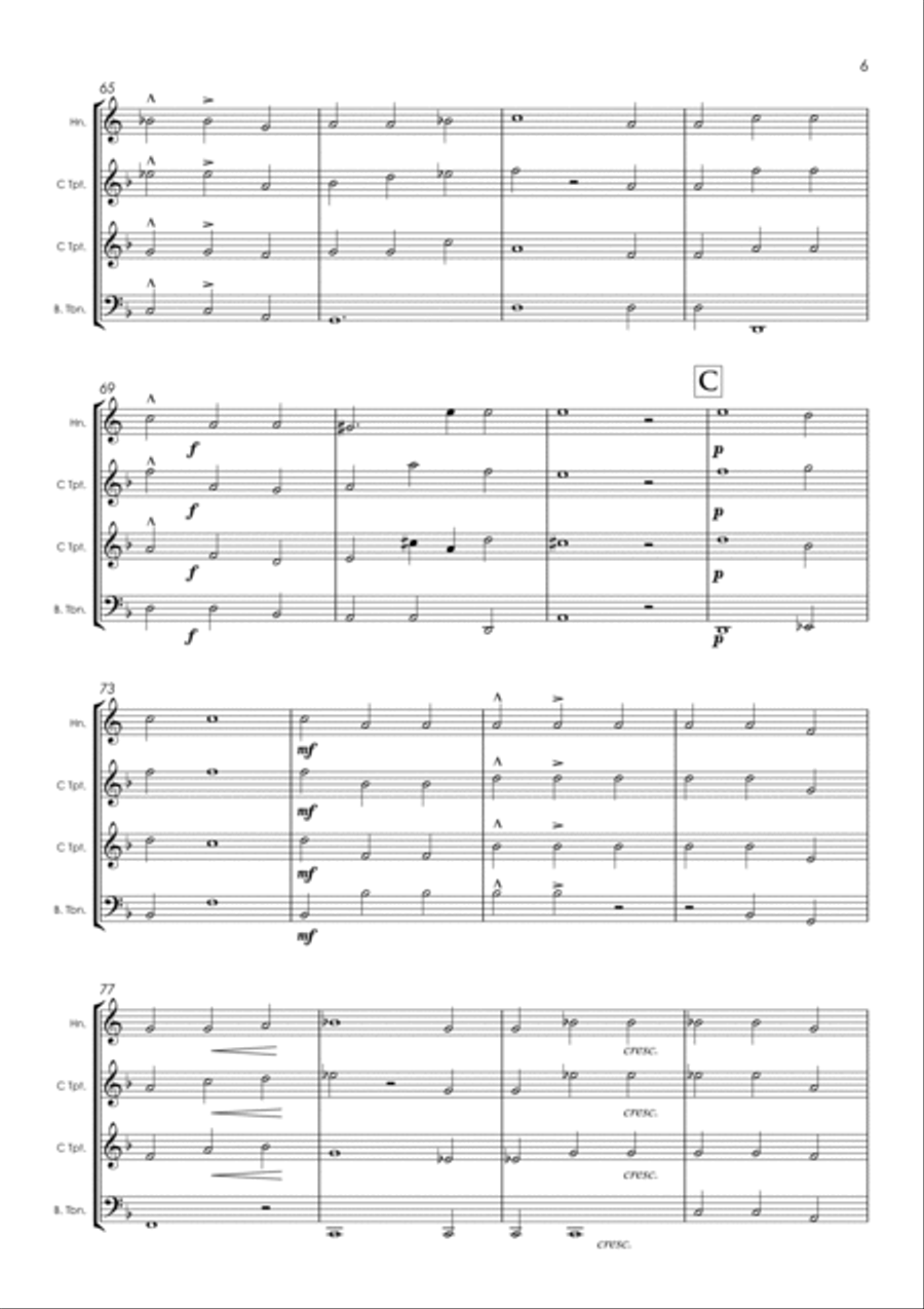 The Christmas Story Brass Ensemble scores gallery preview page 6
