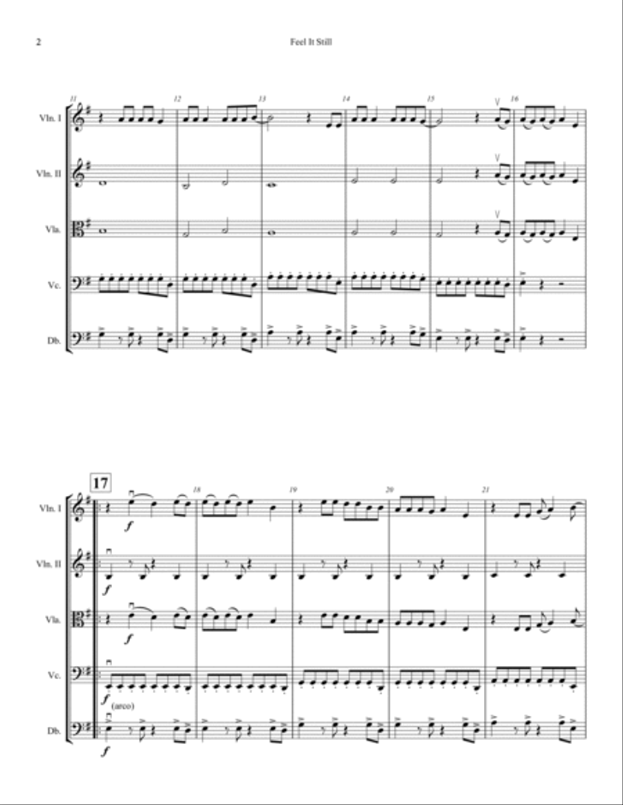 Feel It Still Score and Parts scores gallery preview page 2