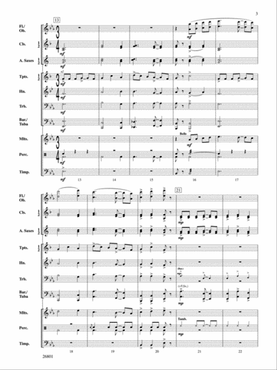 Albemarle Fantasy Albemarle Fantasy Concert Band scores gallery preview page 3