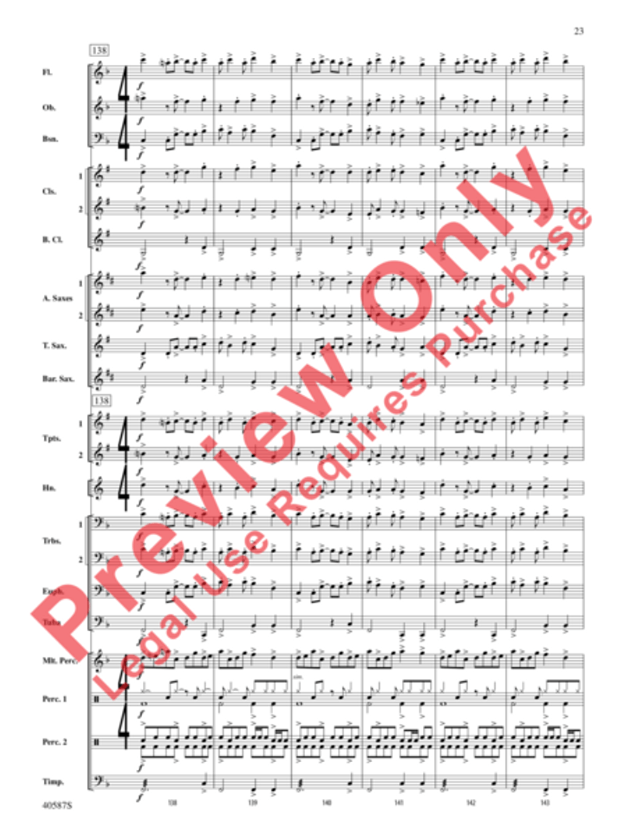 Rondo Picoso Concert Band scores gallery preview page 48