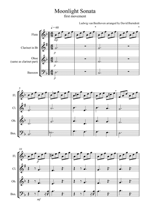 Book cover for Moonlight Sonata (1st movement) for Wind Trio