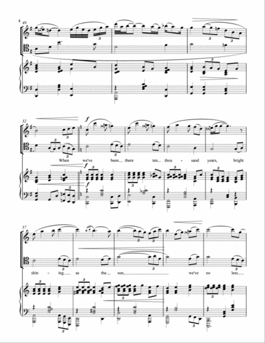 How Sweet The Sound - Hymn Arrangements for Piano Trio Piano Trio scores gallery preview page 6