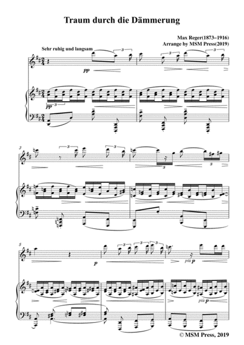 Reger-Traum durch die Dämmerung,for Flute and Piano image number null
