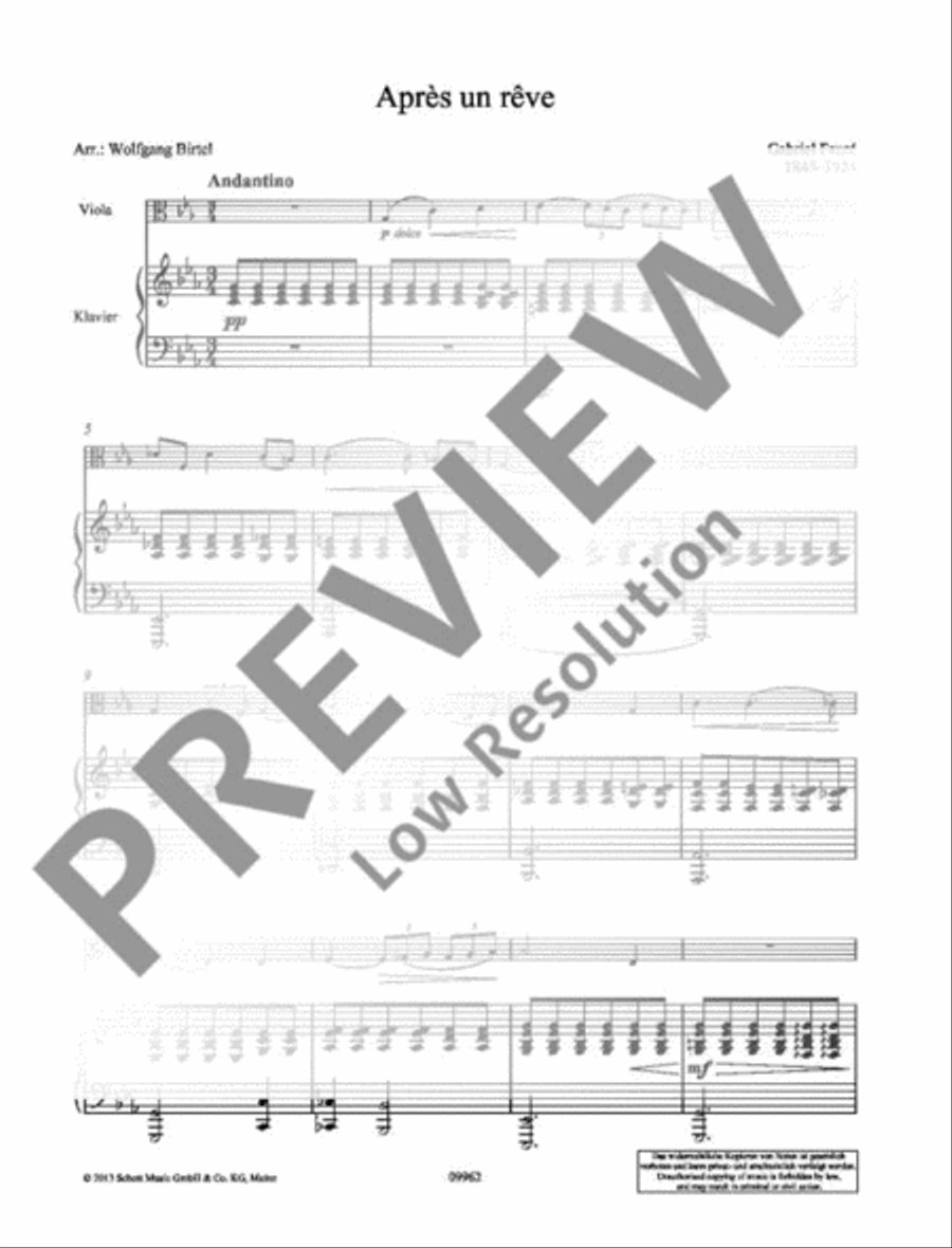 Après un rêve Piano Accompaniment scores gallery preview page 4