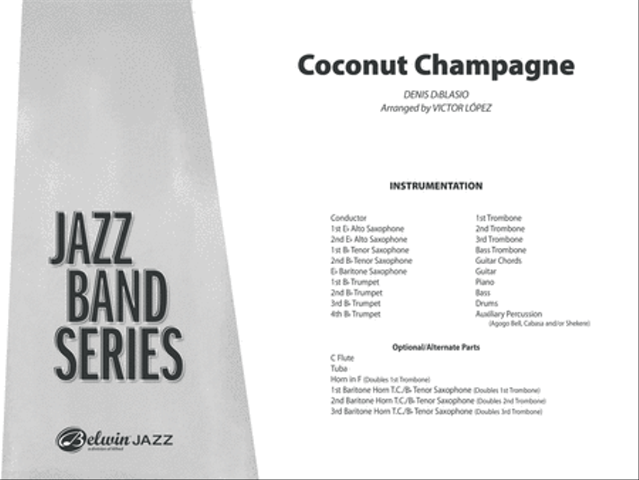 Coconut Champagne: Score Jazz Ensemble scores gallery preview page 1