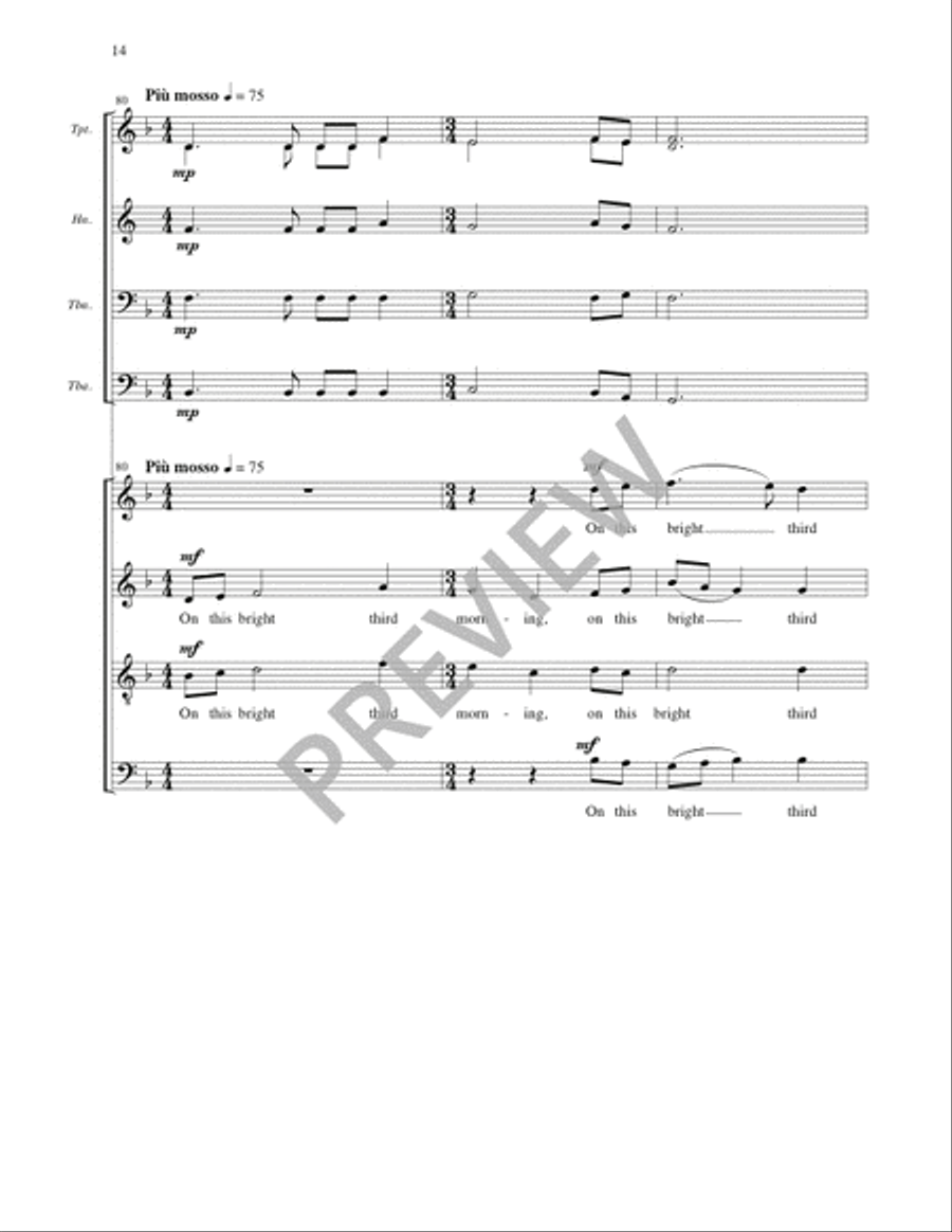 Welcome, Happy Morning! - Full Score and Parts Divisi scores gallery preview page 15