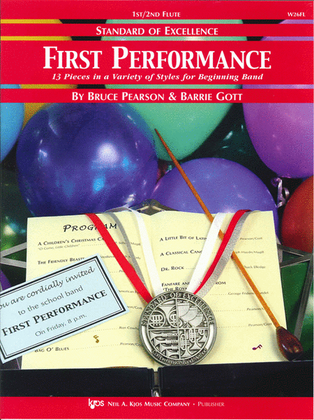 Book cover for Standard of Excellence First Performance, Flute
