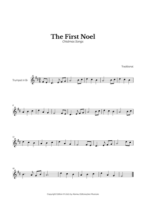 Book cover for The First Noel for Easy Trumpet Solo