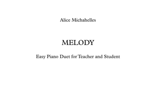 Book cover for Melody. Easy Piano Duet