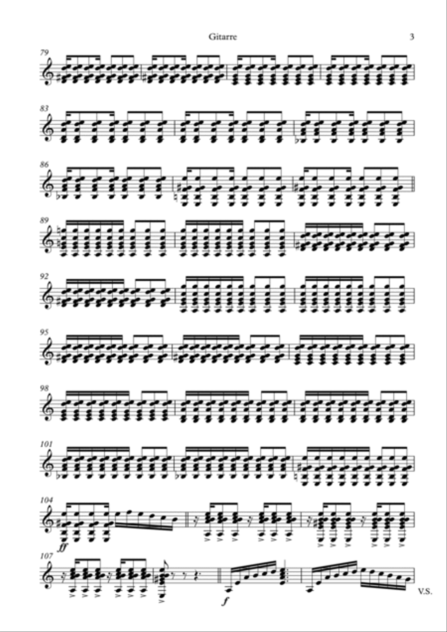 Pewen - for Guitar and String Quintet Chamber Orchestra scores gallery preview page 3