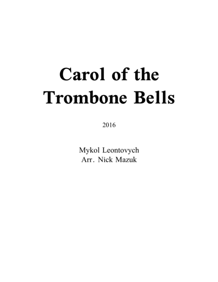 Carol of the Trombone Bells image number null