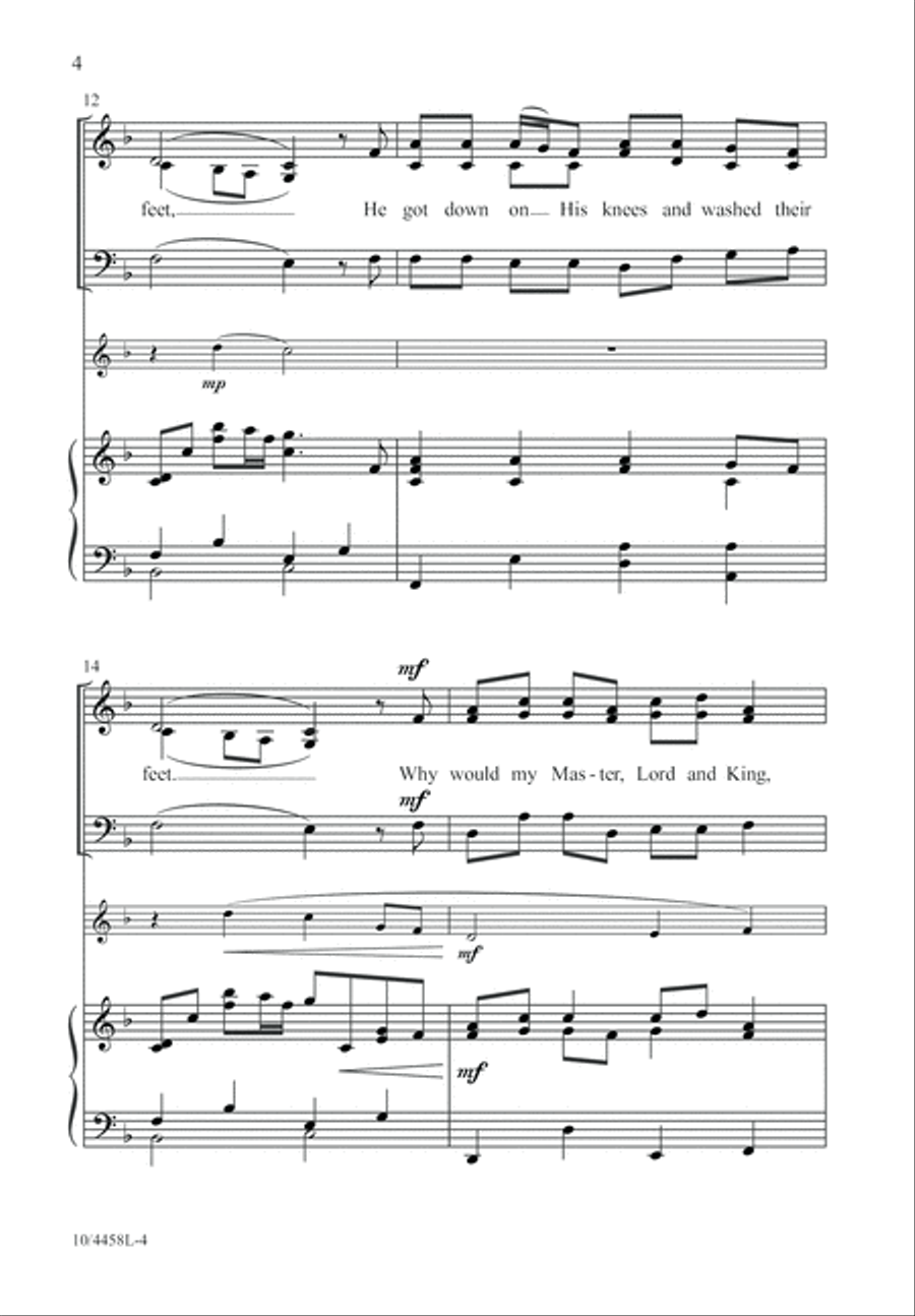 Wash Their Feet 3-Part scores gallery preview page 5