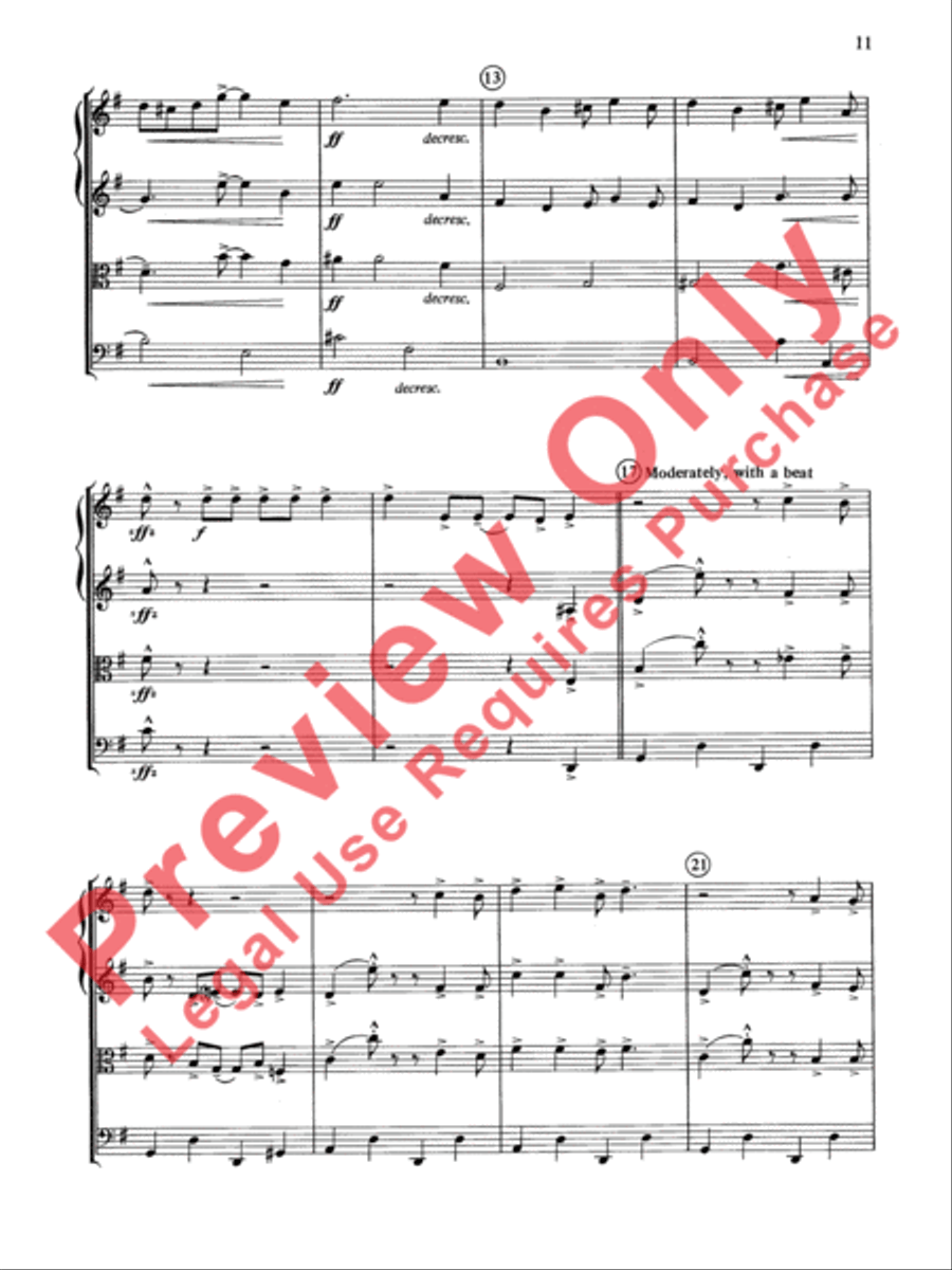 Cole Porter (Classic String Quartets) String Quartet scores gallery preview page 12
