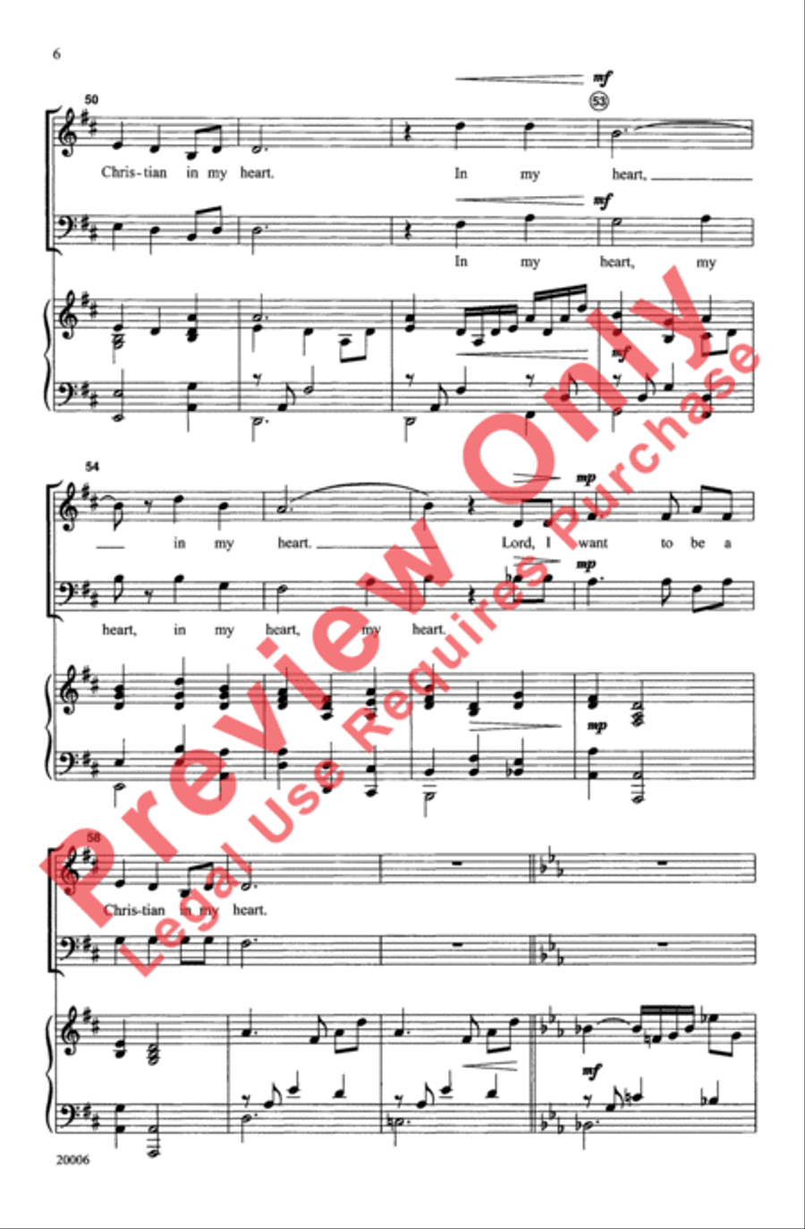 Write Your Word Upon My Heart 2-Part scores gallery preview page 6
