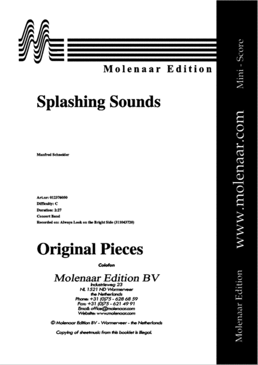 Splashing Sounds Concert Band scores gallery preview page 2