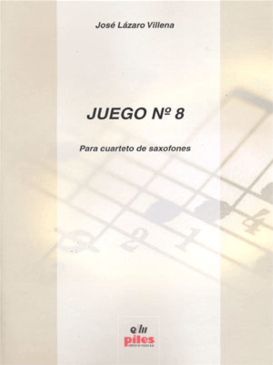 Juego No. 8 Saxophone Quartet scores gallery preview page 1