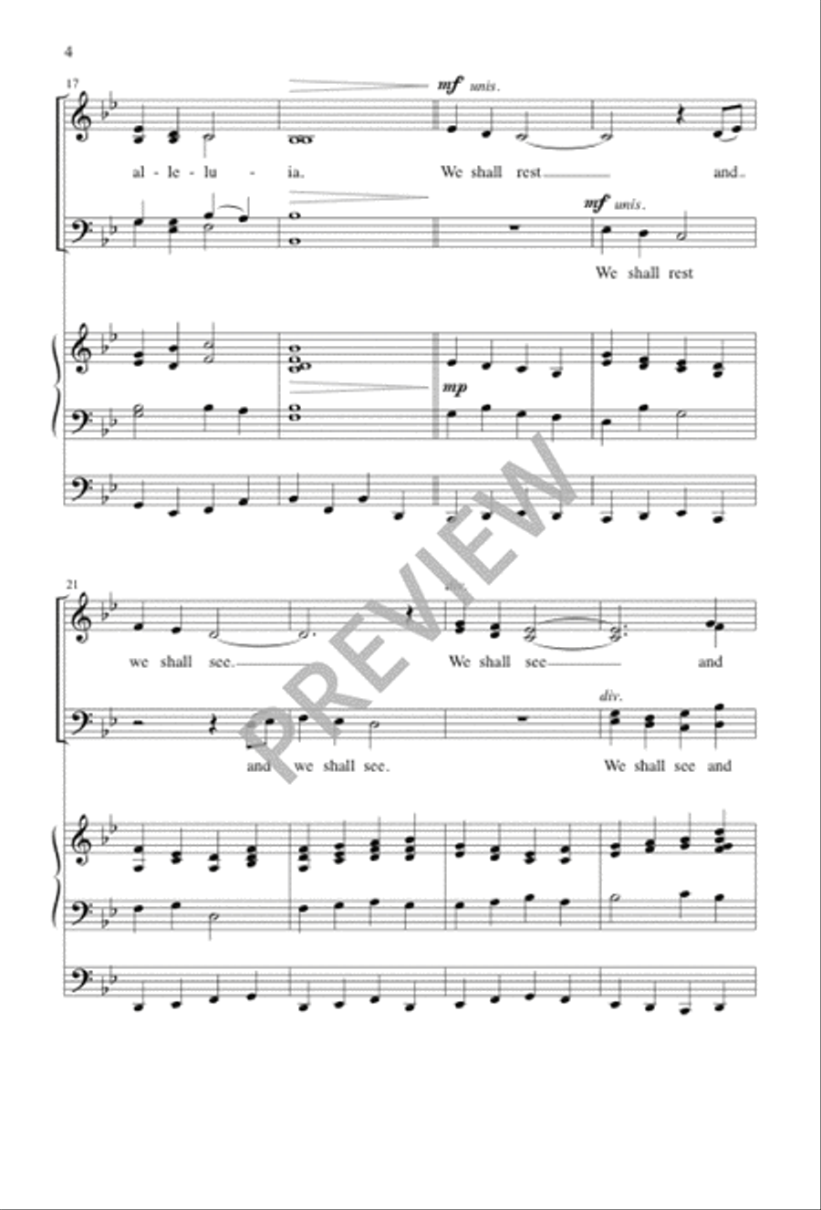 All Shall Be Amen and Alleluia Divisi scores gallery preview page 5