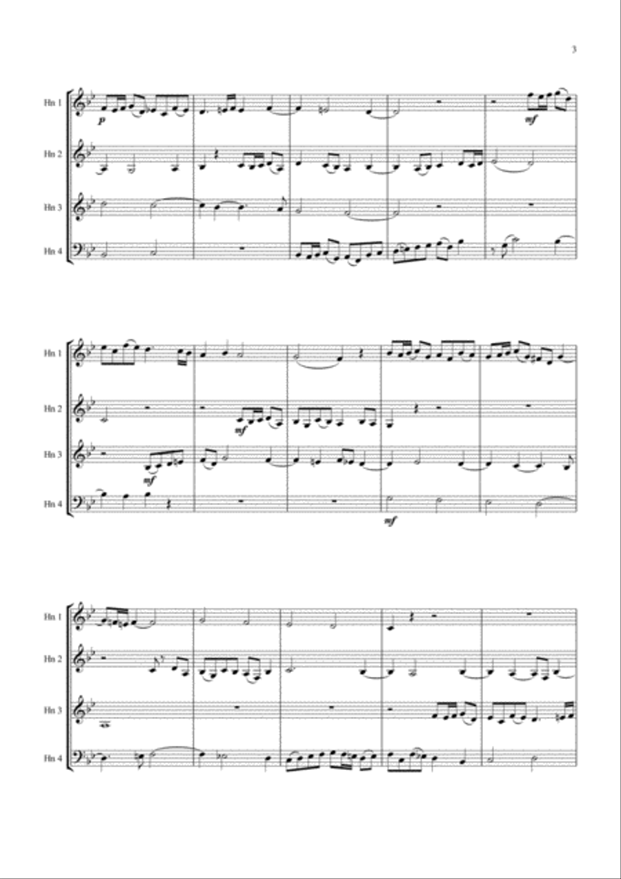 The Music of Pachelbel Book I Brass Ensemble scores gallery preview page 3