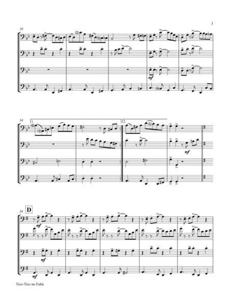 Tico-Tico no Fubá - Choro - Trombone Quartet