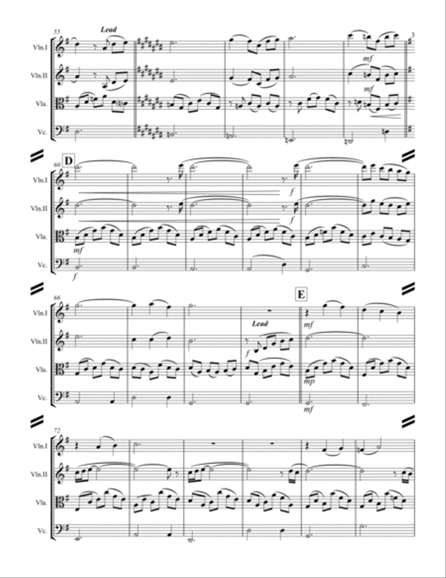 Cavatina String Quartet scores gallery preview page 4
