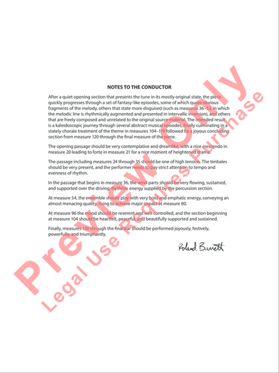 Blessed Are They Concert Band scores gallery preview page 3