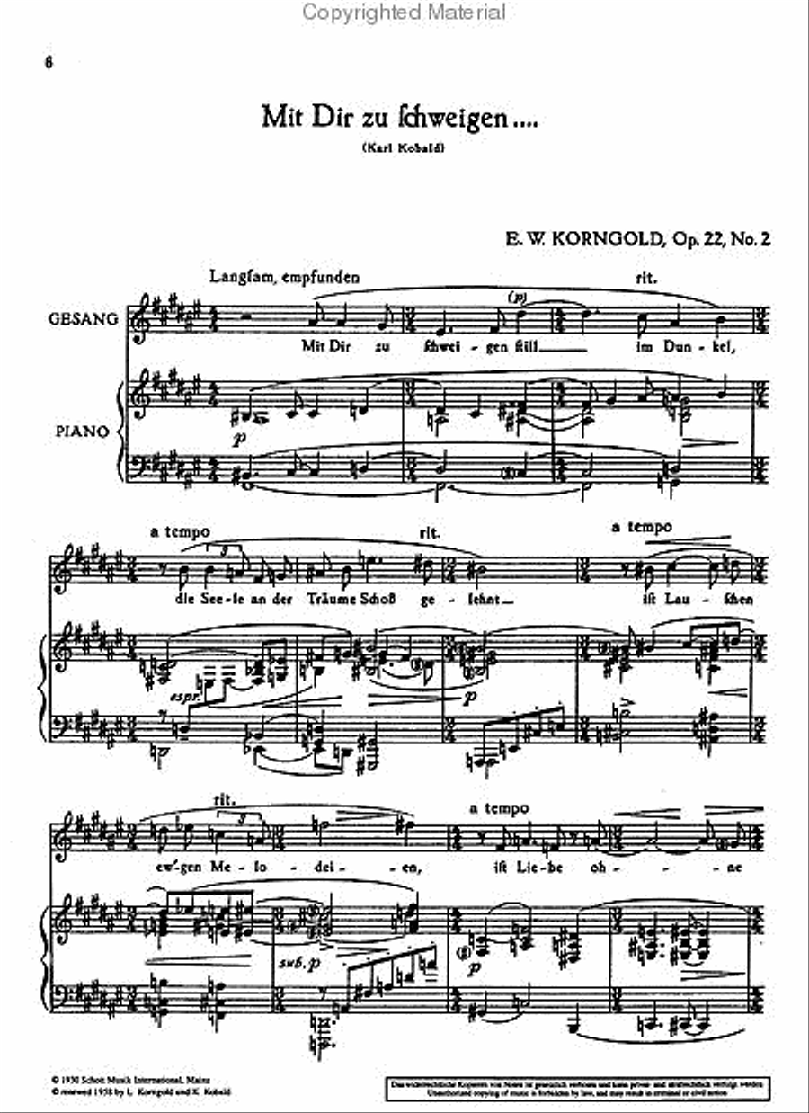 3 Songs Op. 22