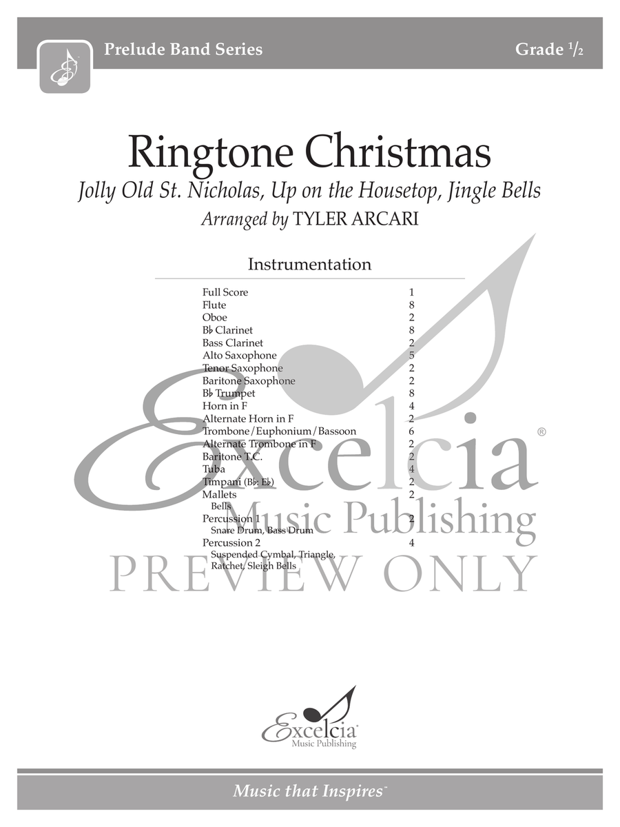 Ringtone Christmas (Score) Concert Band scores gallery preview page 2