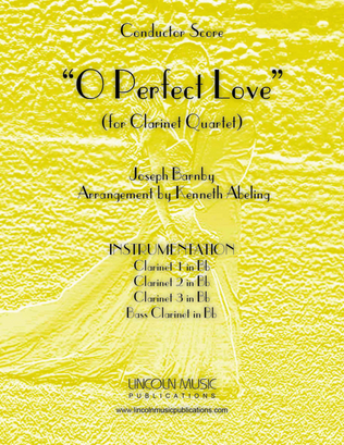 Barnby - O Perfect Love (for Clarinet Quartet)