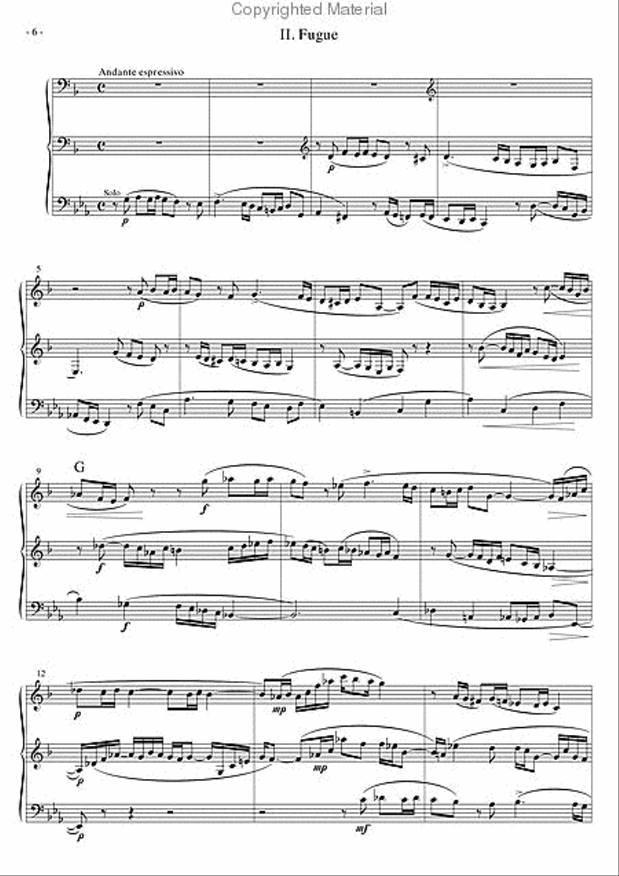 Prelude & Fugue Bassoon scores gallery preview page 3