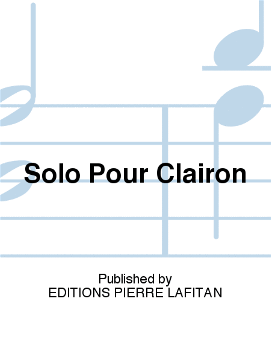 Solo Pour Clairon Bugle scores gallery preview page 1
