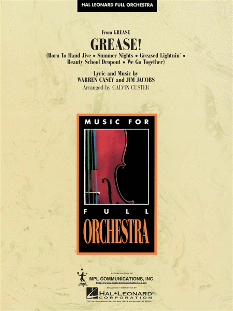 Grease! Full Orchestra scores gallery preview page 1