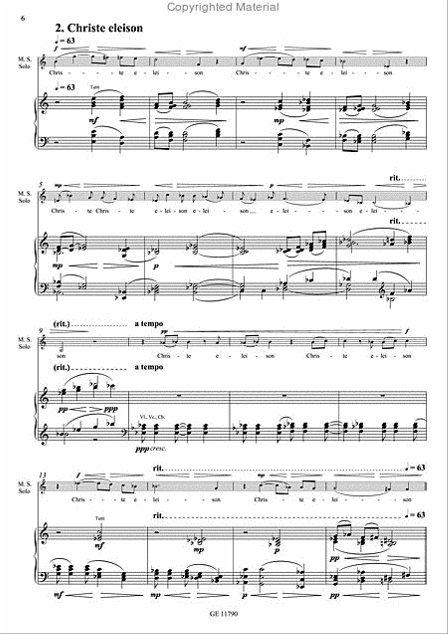 Missa Brevis 4-Part scores gallery preview page 5