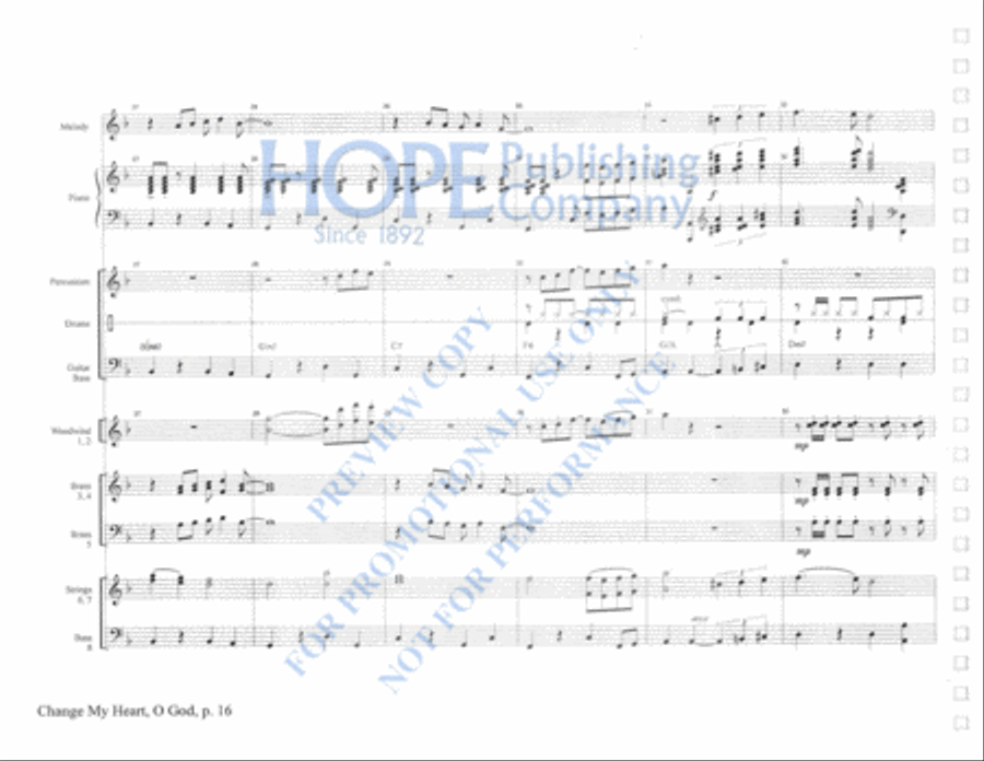 Praise Him with Instruments Orchestra scores gallery preview page 20