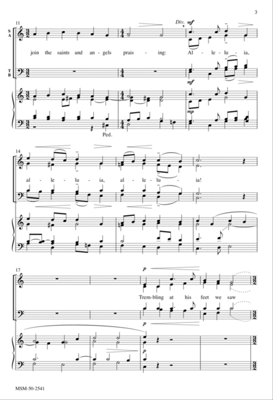 Jesus, on the Mountain Peak 4-Part scores gallery preview page 3