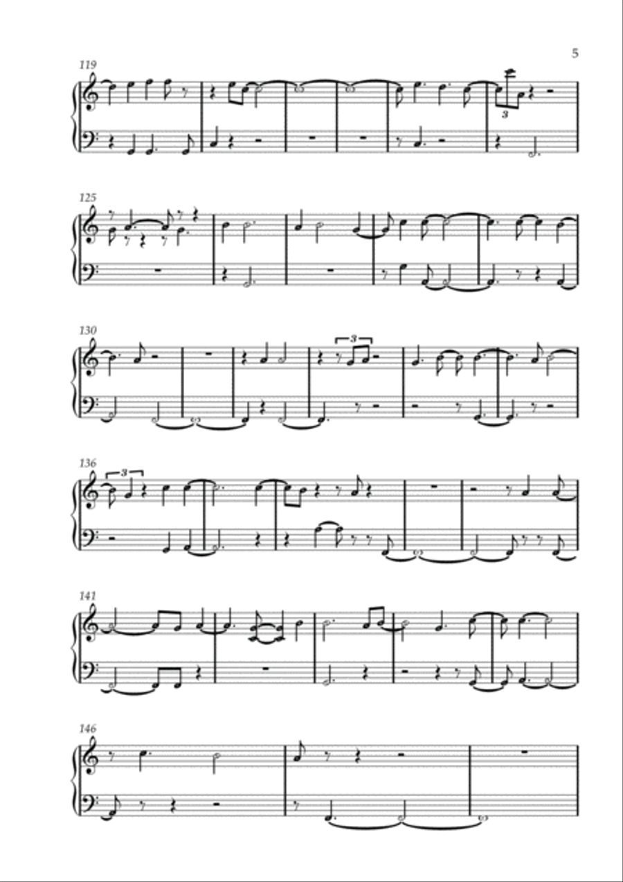 Holy Forever Easy Piano scores gallery preview page 5