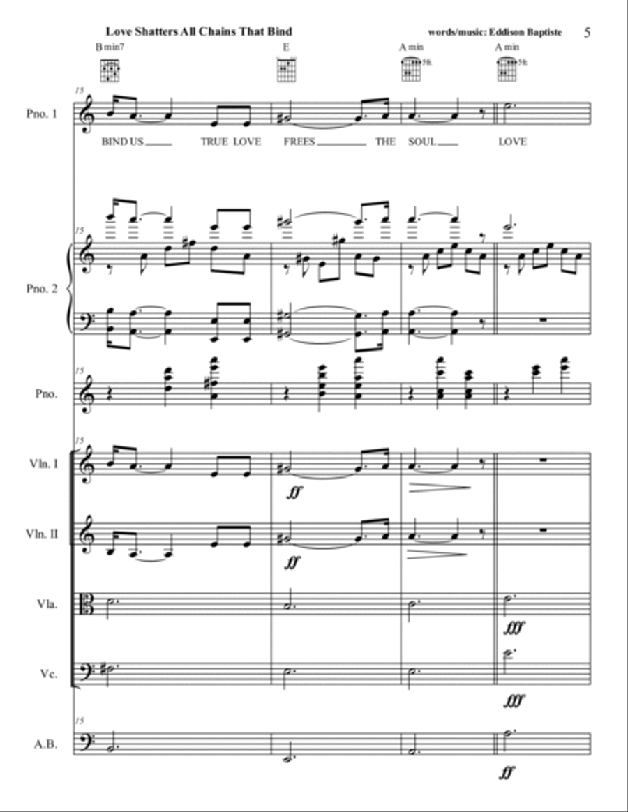 Love Shatters Large Ensemble scores gallery preview page 5