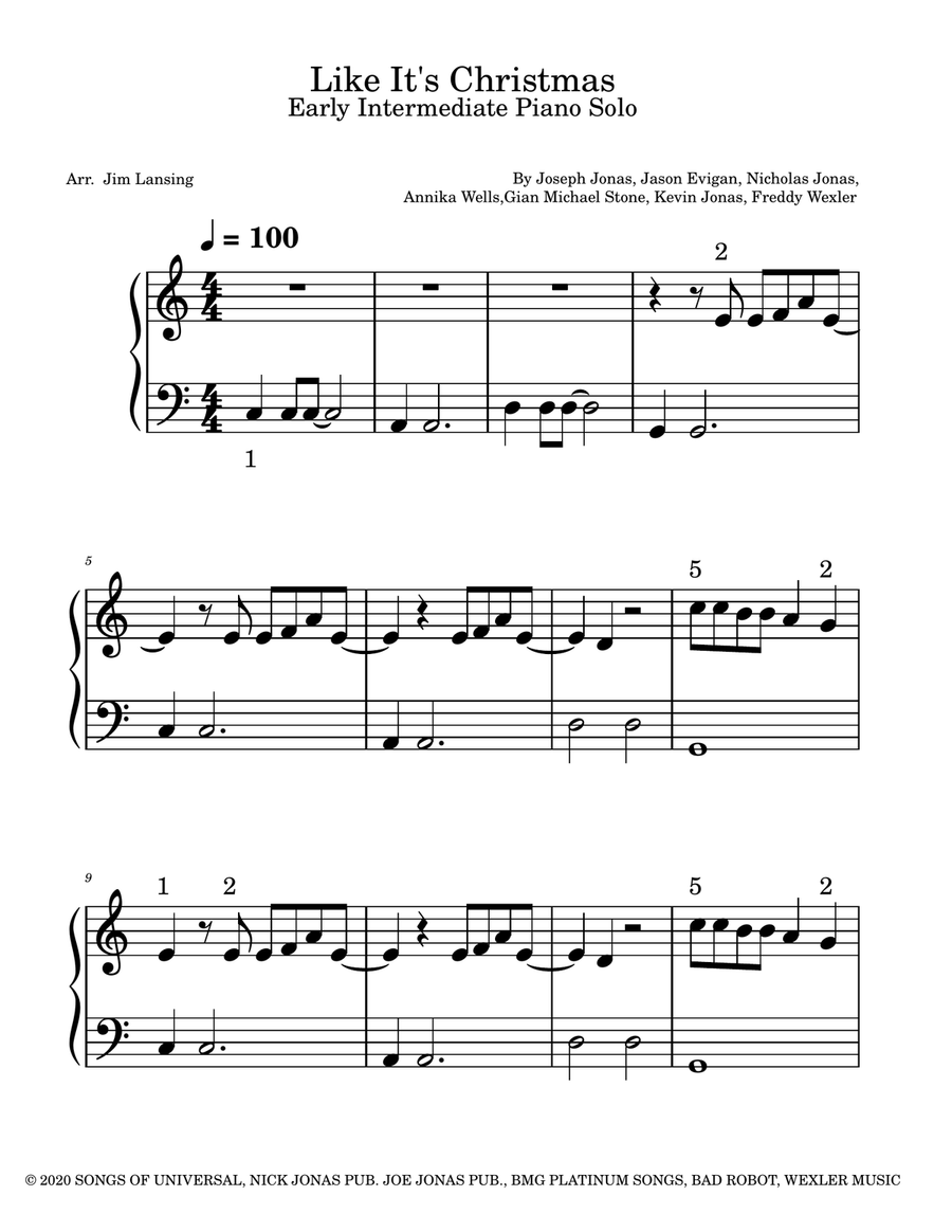 Like It's Christmas Piano Method scores gallery preview page 2