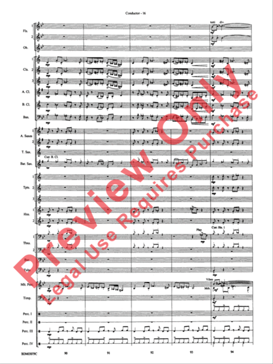 The Last Battle Concert Band scores gallery preview page 19